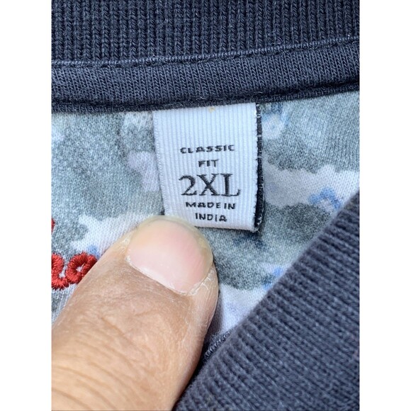 Robert Graham Black Golf Polo Shirt Men's 2XL Skull Embroidered Classic Fit - Picture 3 of 13